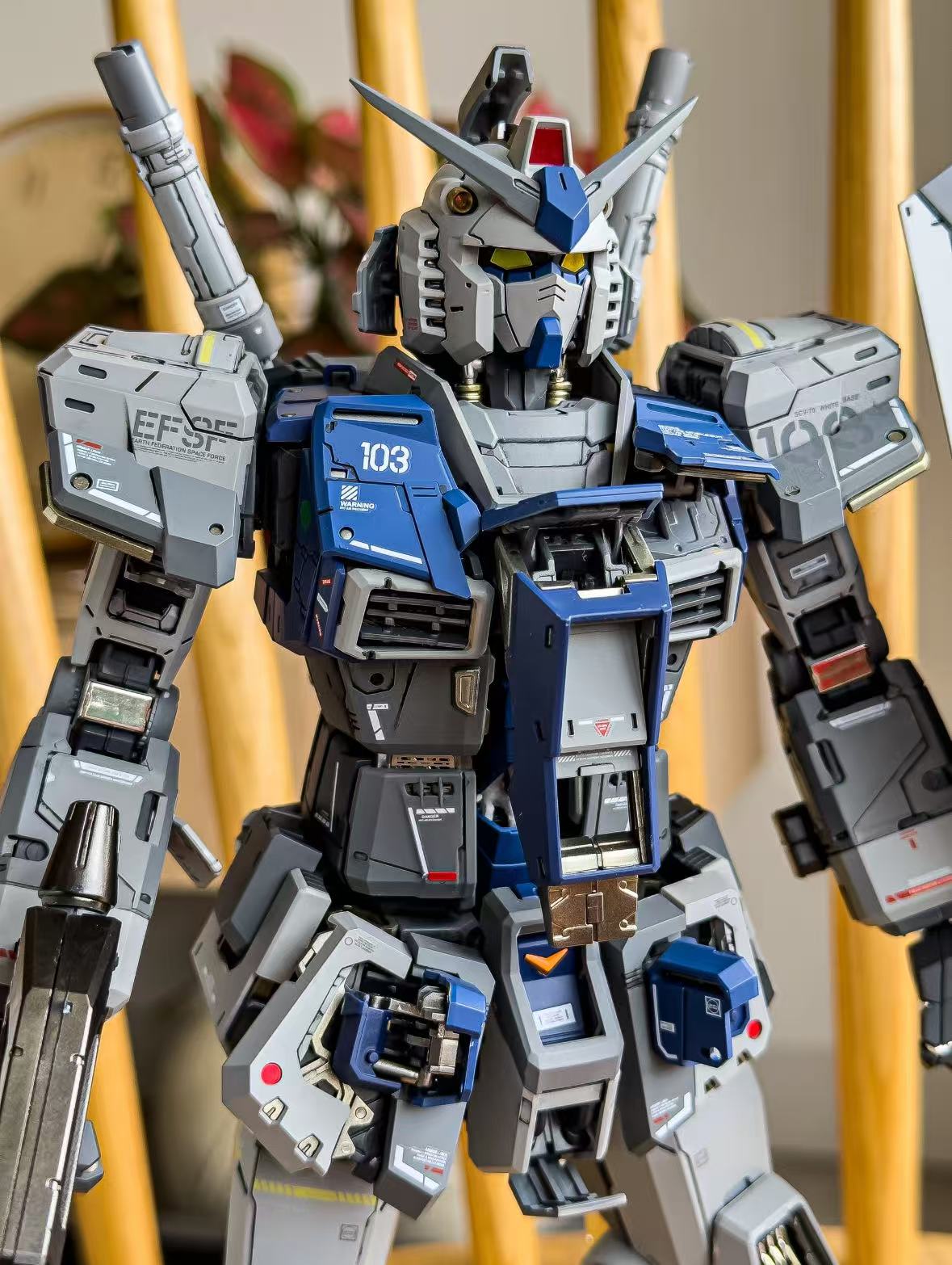 Gundam PUG - Blue-Silver Coating Handcrafted Finished Product - 图片 5