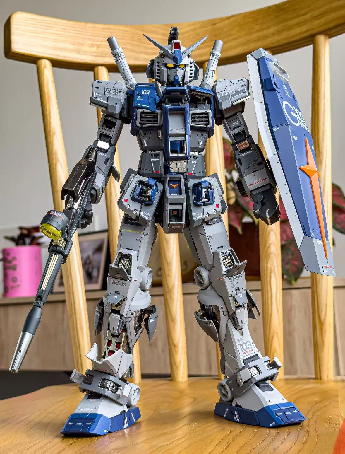 Gundam PUG - Blue-Silver Coating Handcrafted Finished Product - 图片 2