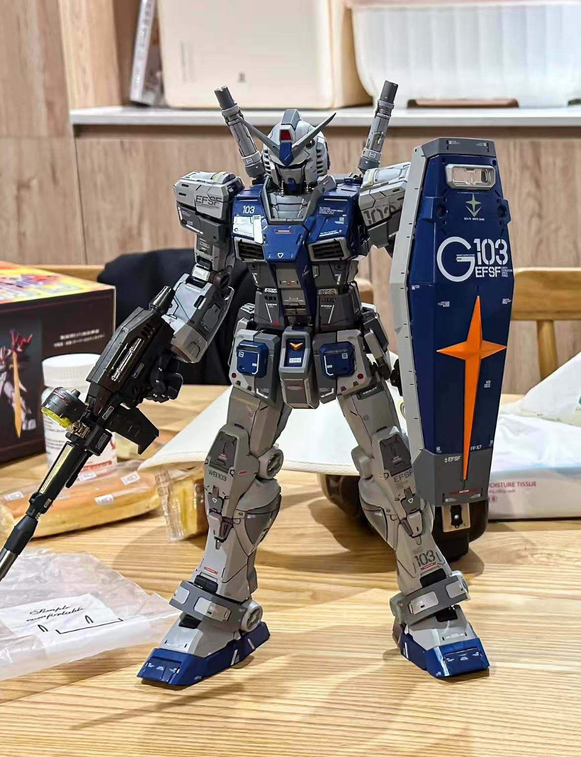 Gundam PUG - Blue-Silver Coating Handcrafted Finished Product - 图片 4