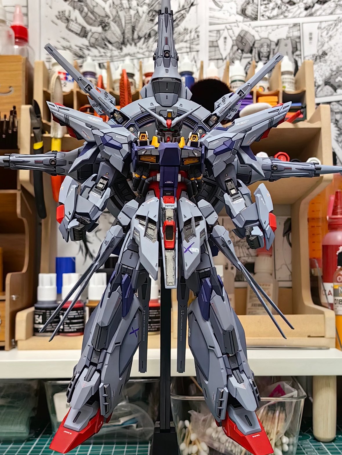 MG Providence Gundam Hand-Painted Finished Model with Custom Add-On Parts